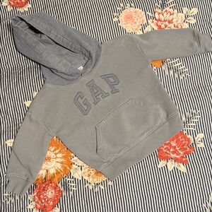 GAP Light Blue Hoodie with Logo.          Size 12-18 months
